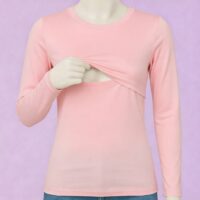 بيزك رضاعه كم لون روز embrilla nursing top rose