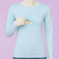 embrilla nursing top baby blue
بيزك رضاعة بكم لون بيبي بلو